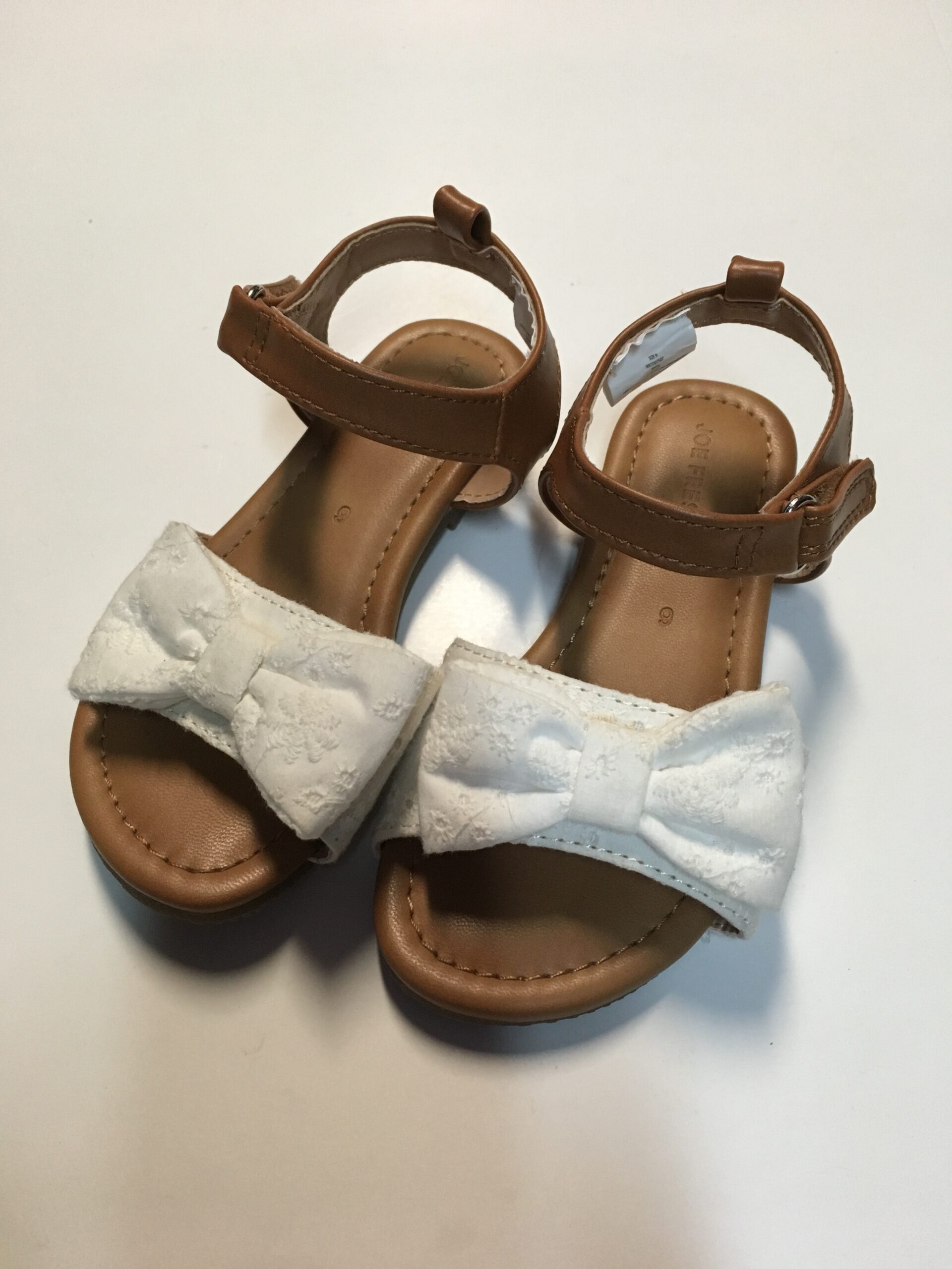 First Steps by Stepping Stones Faux Fur Baby Girls Sandals Size 6-9 Months  | eBay