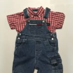 Tommy Hilfiger Denim Shortall Set (6-12 mos) - Image 2