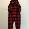 George Hooded plaid Sleeper/Jumpsuit
