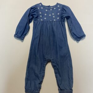 rise little earthling denim jumpsuit (9-12 mos)
