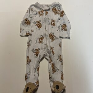 carter's rib knit 2 way zipper sleeper  (3/6 mos)