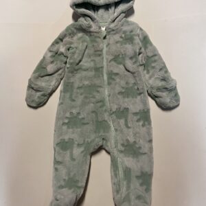 George plush hooded Fleece Pram suit (6/9 mos)