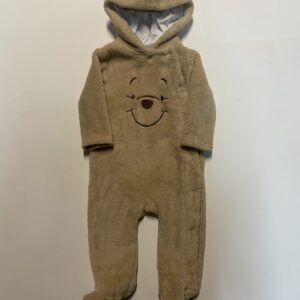 Disney baby plush hooded fleece romper (6-9 mos)