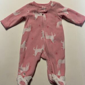 carter's fleece 2-way zipper sleeper (NB)