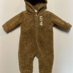 old navy bear-critter Sherpa one-piece (6-12 mos)