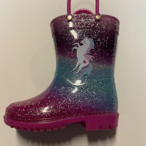 Girls Rubber rain Boots (size 7)