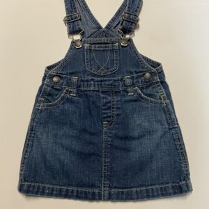 old navy denim jumper (6-12 mos)