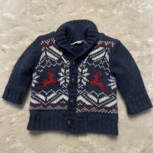 George knit lined cardigan (0-3 mos)