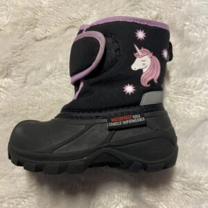 unicorn winter boots (size 6)