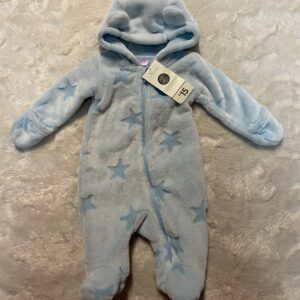 George brand new plush hooded Fleece Pram suit (0-3 mos)