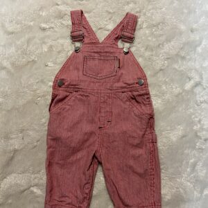 check unisex pinstriped Overalls (3/6 mos)